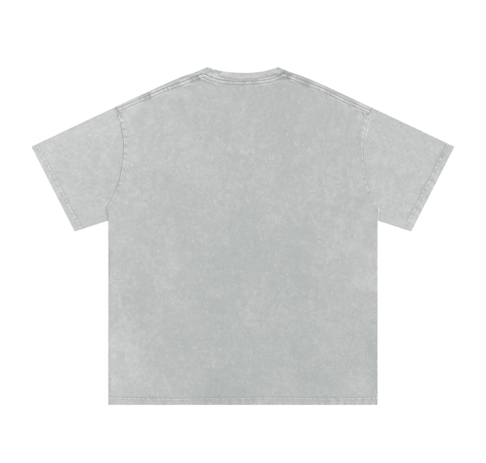 Gray Washed Oversized Logo Tee