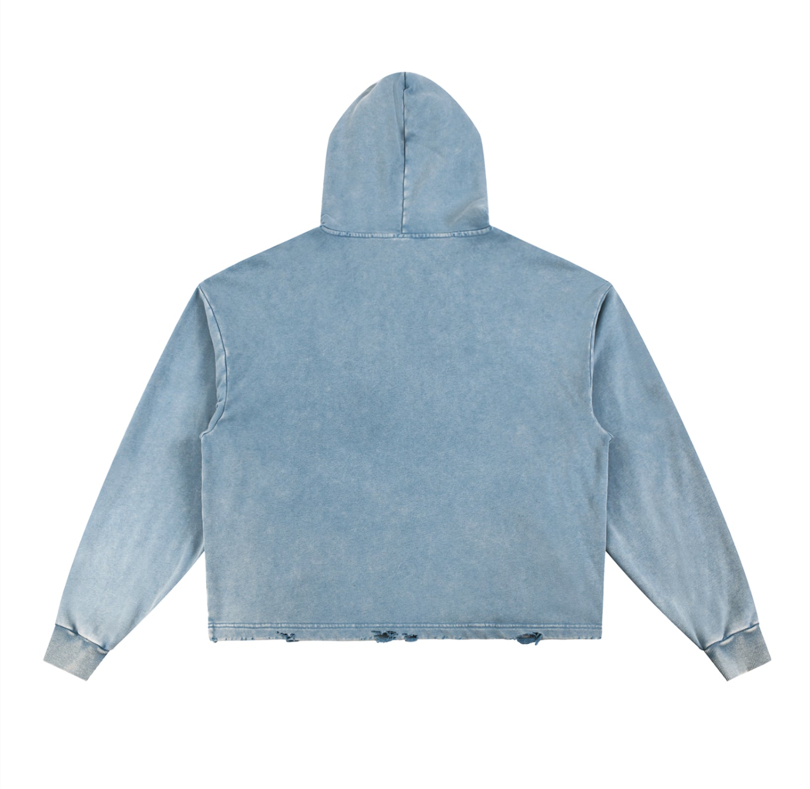 Light Denim Oversized Logo Hoodie